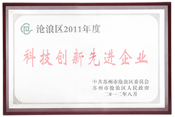 2011年科技創(chuàng)新先進企業(yè)